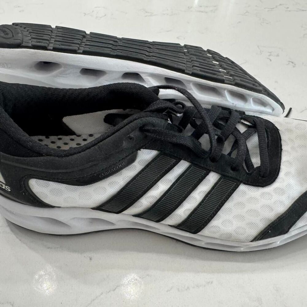 Adidas Men's Black and White Trainers